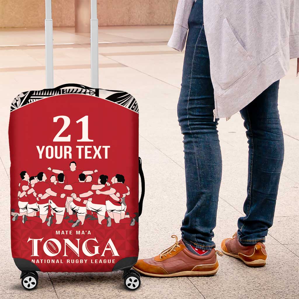 Custom Tonga Rugby Mate Ma'a Luggage Cover Tonga XIII Make History Pacific Champions