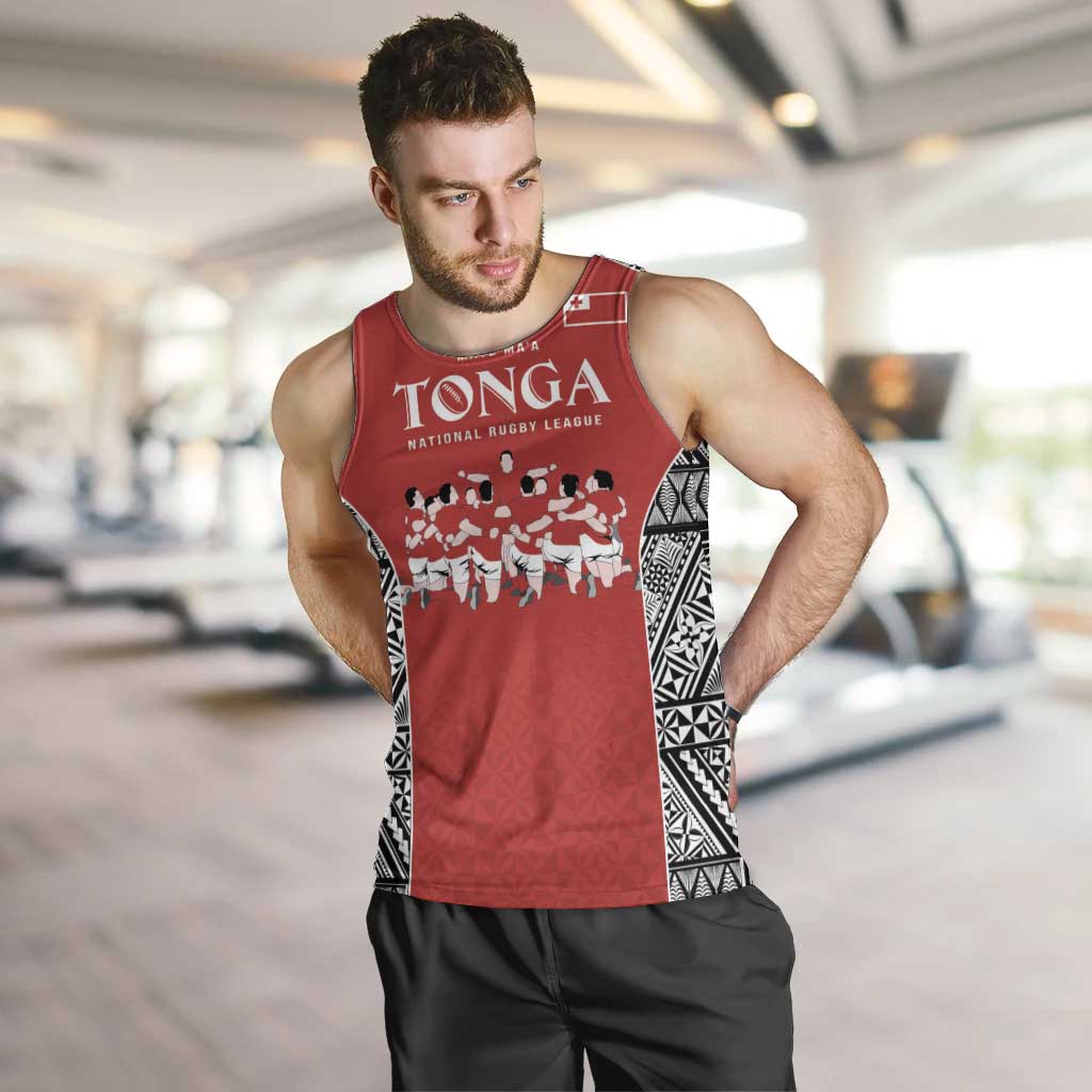 Custom Tonga Rugby Mate Ma'a Men Tank Top Tonga XIII Make History Pacific Champions