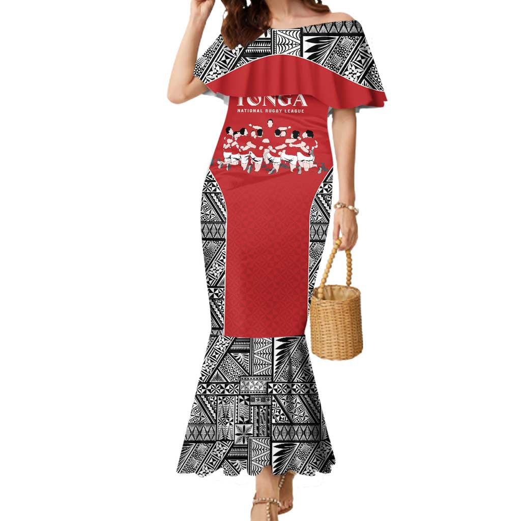 Custom Tonga Rugby Mate Ma'a Mermaid Dress Tonga XIII Make History Pacific Champions