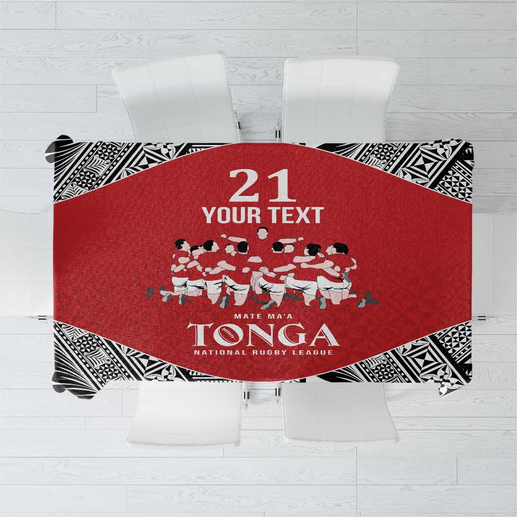 Custom Tonga Rugby Mate Ma'a Tablecloth Tonga XIII Make History Pacific Champions