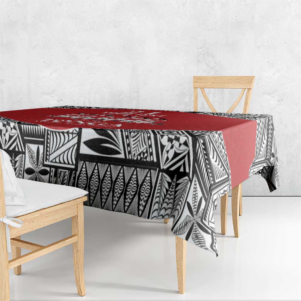 Custom Tonga Rugby Mate Ma'a Tablecloth Tonga XIII Make History Pacific Champions LT9 - Polynesian Pride