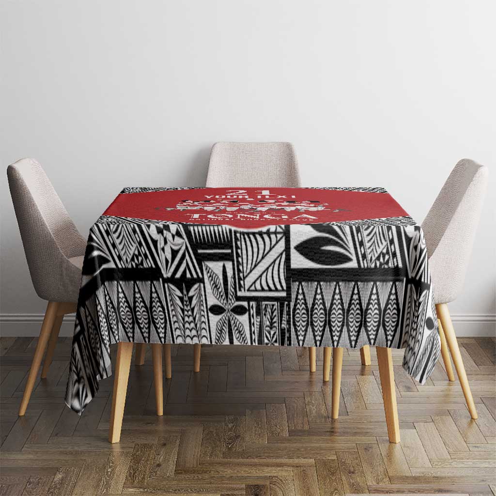 Custom Tonga Rugby Mate Ma'a Tablecloth Tonga XIII Make History Pacific Champions LT9 - Polynesian Pride
