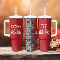 Custom Tonga Rugby Mate Ma'a Tumbler With Handle Tonga XIII Make History Pacific Champions LT9 - Polynesian Pride