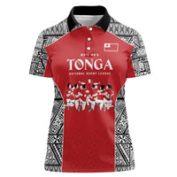 Custom Tonga Rugby Mate Ma'a Women Polo Shirt Tonga XIII Make History Pacific Champions