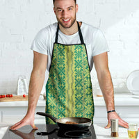 Hawaii Lei with Tribal Quilt Motif Apron - Polynesian Pride