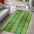 Hawaii Lei with Tribal Quilt Motif Area Rug