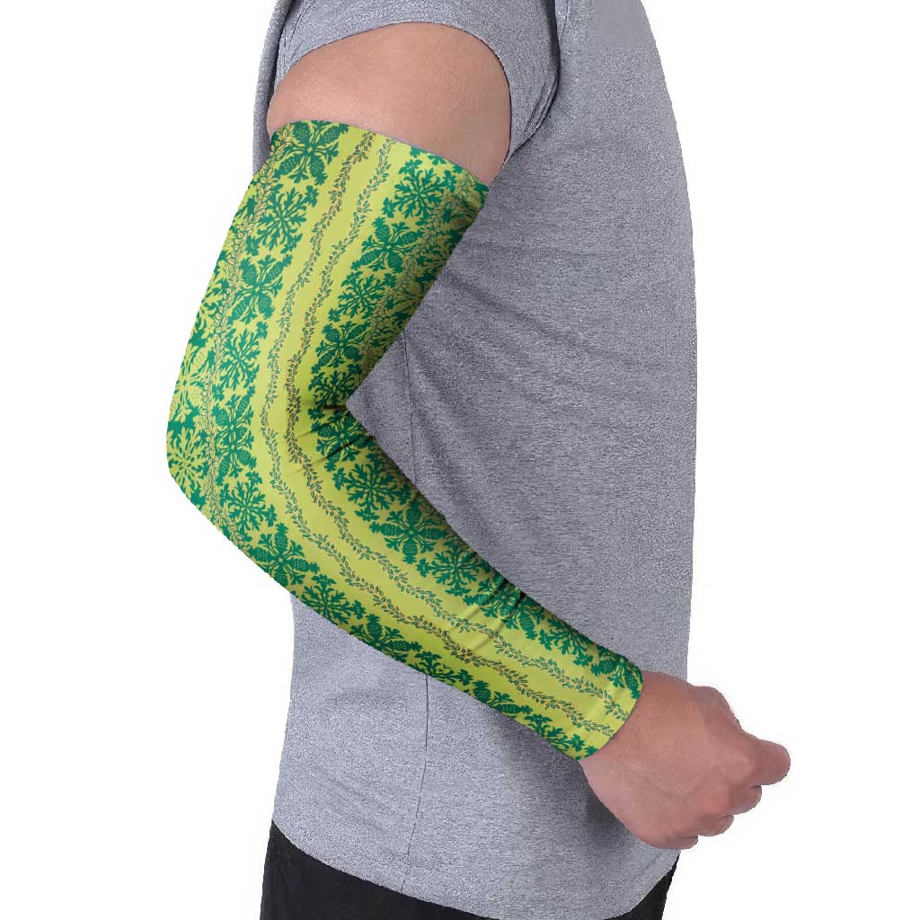 Hawaii Lei with Tribal Quilt Motif Arm Sleeves LT9 - Polynesian Pride