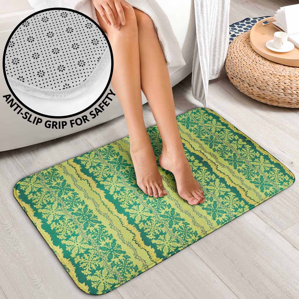 Hawaii Lei with Tribal Quilt Motif Bathroom Set - Polynesian Pride