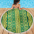 Hawaii Lei with Tribal Quilt Motif Beach Blanket