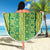 Hawaii Lei with Tribal Quilt Motif Beach Blanket