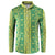 Hawaii Lei with Tribal Quilt Motif Button Sweatshirt