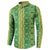 Hawaii Lei with Tribal Quilt Motif Button Sweatshirt