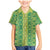 Hawaii Lei with Tribal Quilt Motif Family Matching Mermaid Dress and Hawaiian Shirt