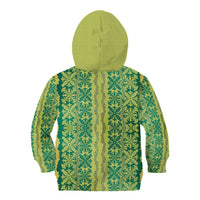 Hawaii Lei with Tribal Quilt Motif Kid Hoodie