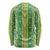 Hawaii Lei with Tribal Quilt Motif Long Sleeve Shirt