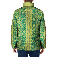 Hawaii Lei with Tribal Quilt Motif Padded Jacket LT9 - Polynesian Pride