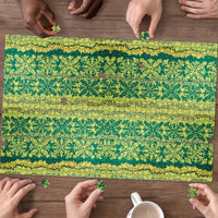 Hawaii Lei with Tribal Quilt Motif Puzzle LT9 - Polynesian Pride