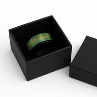 Hawaii Lei with Tribal Quilt Motif Spinner Ring - Polynesian Pride