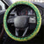 Hawaii Lei with Tribal Quilt Motif Steering Wheel Cover