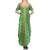 Hawaii Lei with Tribal Quilt Motif Summer Maxi Dress