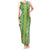 Hawaii Lei with Tribal Quilt Motif Tank Maxi Dress