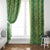 Hawaii Lei with Tribal Quilt Motif Window Curtain