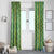 Hawaii Lei with Tribal Quilt Motif Window Curtain