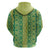 Hawaii Lei with Tribal Quilt Motif Zip Hoodie