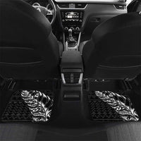 New Zealand Rugby Warrior Custom Car Mats Black Fern Taniko Motif