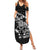 New Zealand Rugby Warrior Custom Family Matching Summer Maxi Dress and Hawaiian Shirt Black Fern Taniko Motif