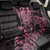 New Zealand Rugby Warrior Custom Back Car Seat Cover Pink Fern Taniko Motif