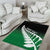 Green Silver Fern Spirit Taniko Tukutuku Personalised Area Rug