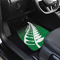 Green Silver Fern Spirit Taniko Tukutuku Personalised Car Mats LT9 - Polynesian Pride