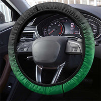 Green Silver Fern Spirit Taniko Tukutuku Steering Wheel Cover LT9 - Polynesian Pride