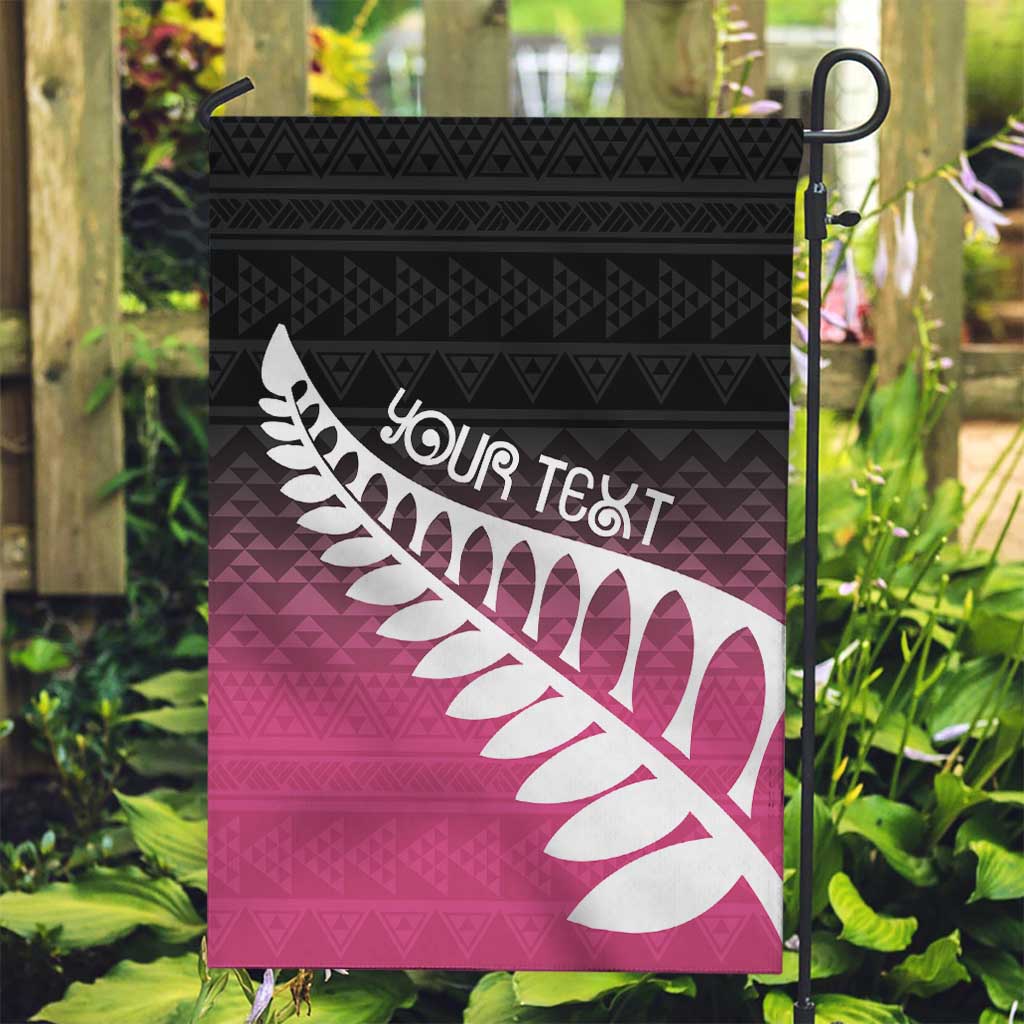 Pink Silver Fern Spirit Taniko Tukutuku Personalised Garden Flag LT9 Garden Flag Pink - Polynesian Pride