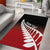 Red Silver Fern Spirit Taniko Tukutuku Personalised Area Rug