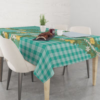Aloha Puakenikeni Anthurium Pikake Lei Tablecloth Marine Hawaiian Palaka Pattern