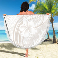 Hawaii Plumeria Lokelani Pikake Lei Beach Blanket Sandy Beige Polynesian Tattoo