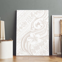 Hawaii Plumeria Lokelani Pikake Lei Canvas Wall Art Sandy Beige Polynesian Tattoo