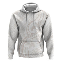 Hawaii Plumeria Lokelani Pikake Lei Hoodie Sandy Beige Polynesian Tattoo LT9 Pullover Hoodie Beige - Polynesian Pride