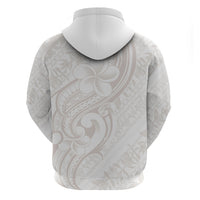 Hawaii Plumeria Lokelani Pikake Lei Hoodie Sandy Beige Polynesian Tattoo LT9 - Polynesian Pride