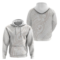 Hawaii Plumeria Lokelani Pikake Lei Hoodie Sandy Beige Polynesian Tattoo LT9 - Polynesian Pride
