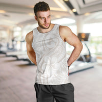 Hawaii Plumeria Lokelani Pikake Lei Men Tank Top Sandy Beige Polynesian Tattoo LT9 Beige - Polynesian Pride