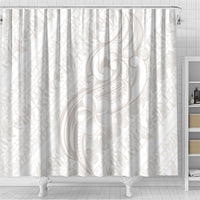 Hawaii Plumeria Lokelani Pikake Lei Shower Curtain Sandy Beige Polynesian Tattoo LT9 - Polynesian Pride