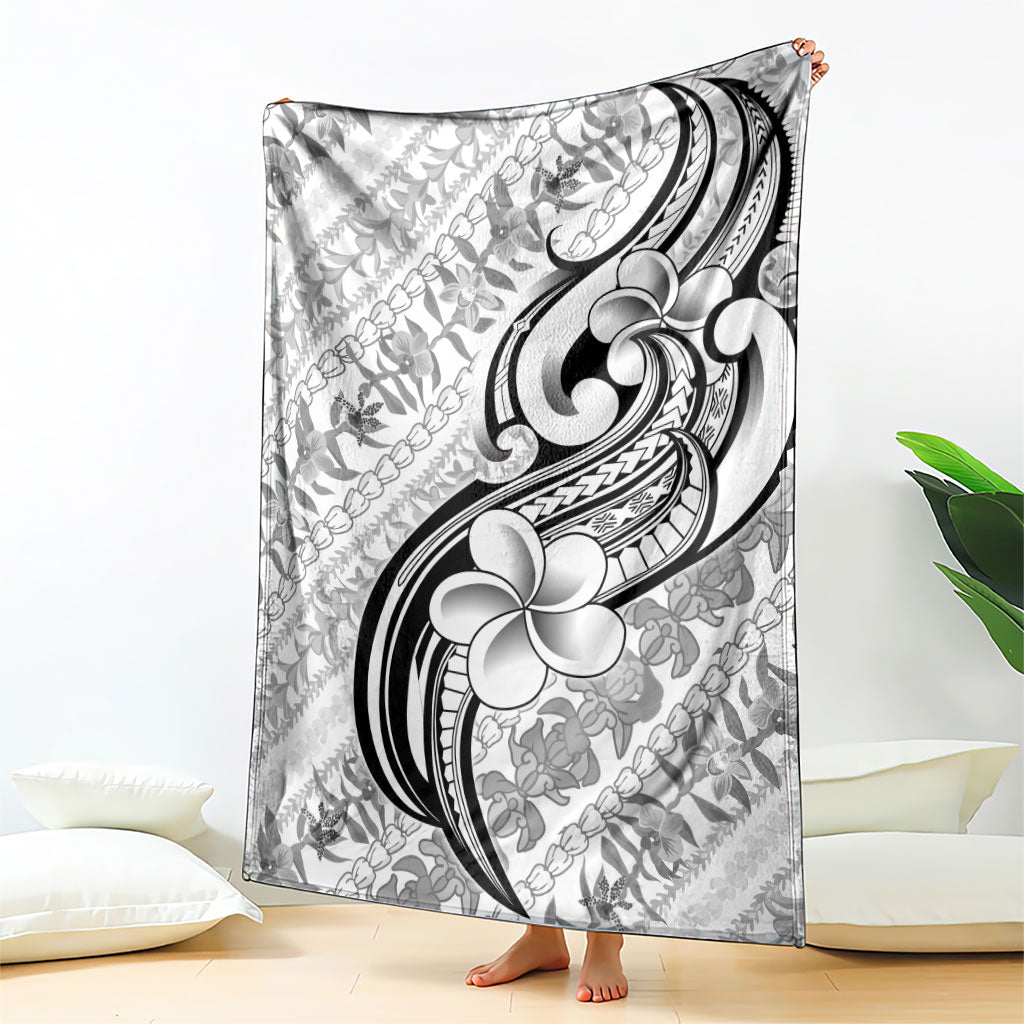 Hawaii Plumeria Lokelani Pikake Lei Blanket Ele'ele Polynesian Tattoo
