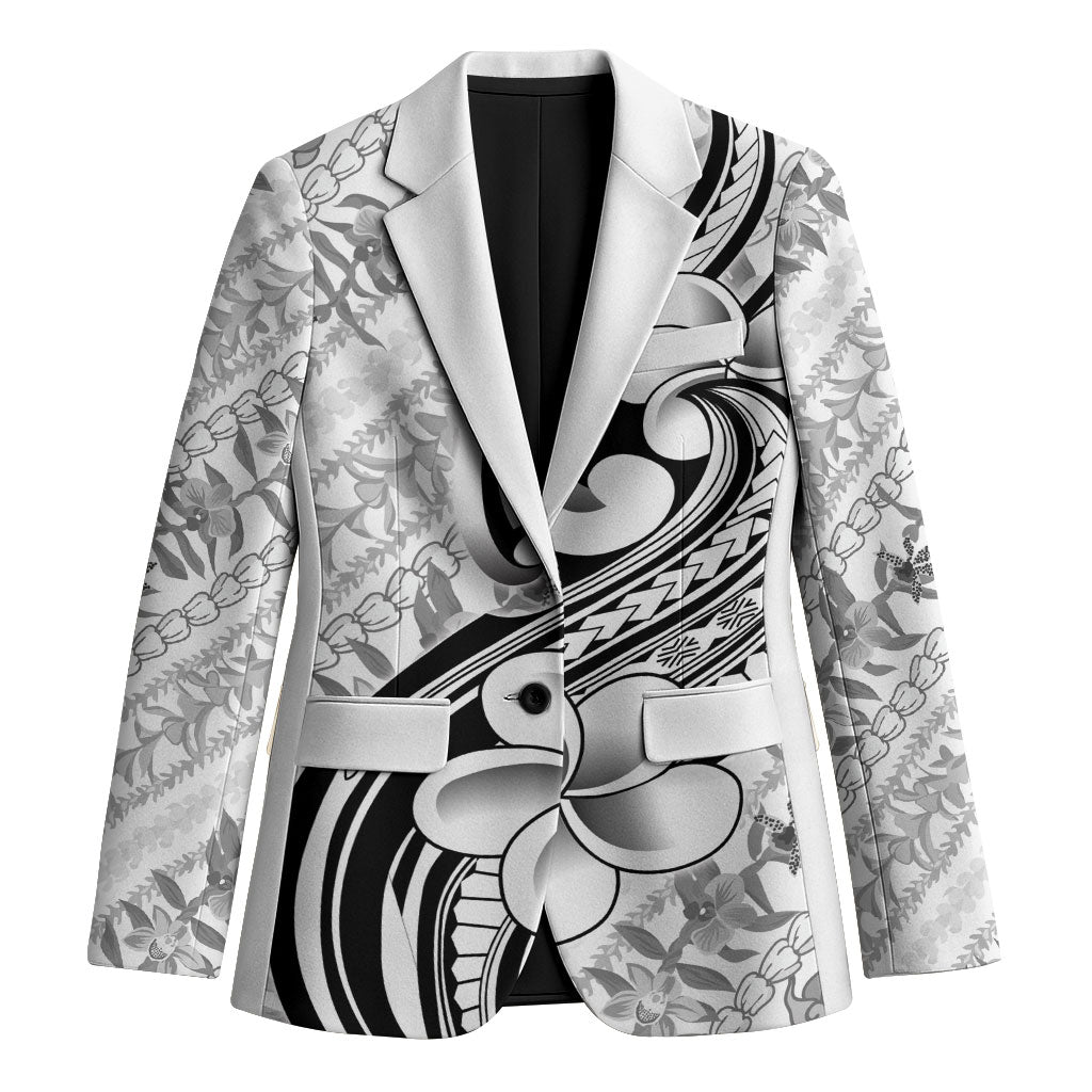 Hawaii Plumeria Lokelani Pikake Lei Blazer Ele'ele Polynesian Tattoo