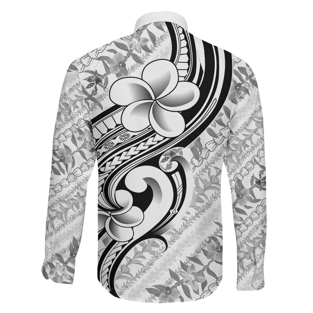 Hawaii Plumeria Lokelani Pikake Lei Family Matching Summer Maxi Dress and Hawaiian Shirt Ele'ele Polynesian Tattoo