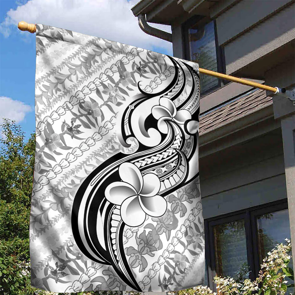 Hawaii Plumeria Lokelani Pikake Lei Garden Flag Ele'ele Polynesian Tattoo