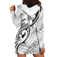 Hawaii Plumeria Lokelani Pikake Lei Hoodie Dress Ele'ele Polynesian Tattoo