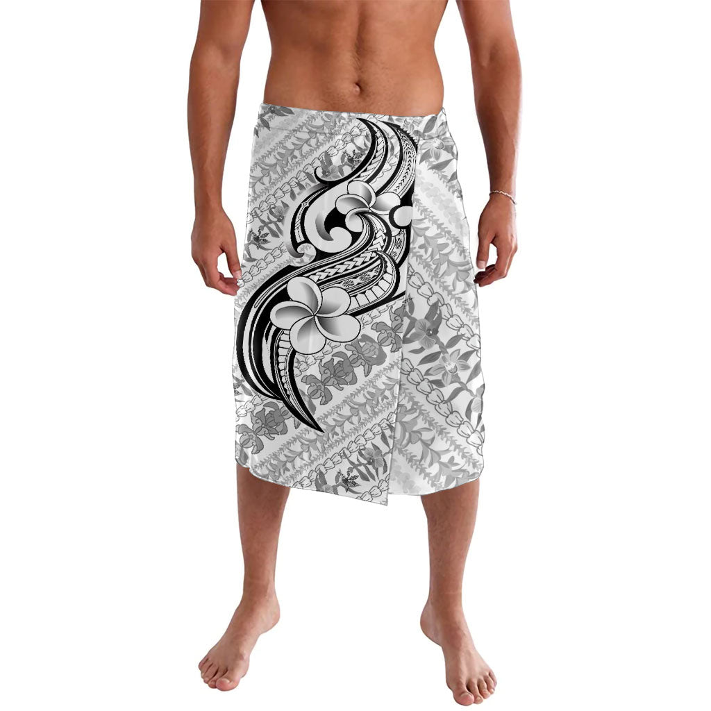 Hawaii Plumeria Lokelani Pikake Lei Lavalava Ele'ele Polynesian Tattoo LT9 Black - Polynesian Pride